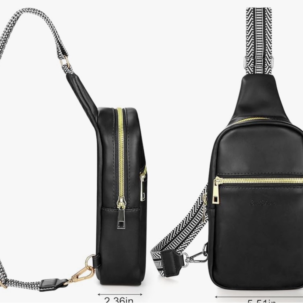 Black cross body bag